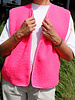 fluorescent pink - teddy boucle double-faced with fleece