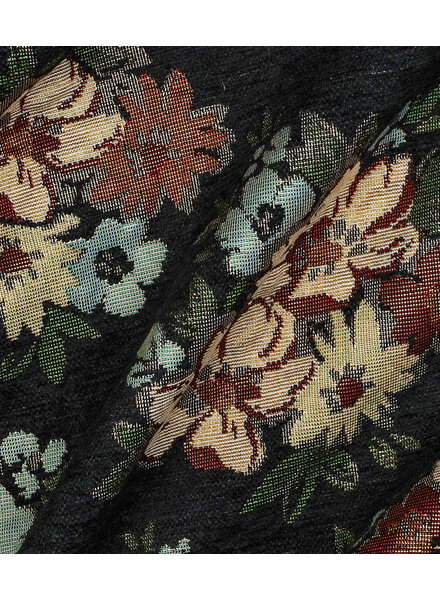 Chenille black - gobelin - beautiful sturdy jacquard