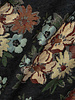 Chenille black - gobelin - beautiful sturdy jacquard