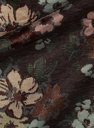 Chenille bruin -  gobelin - mooie stevige jacquard