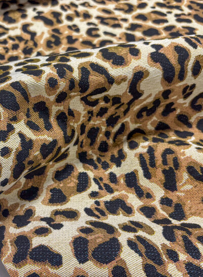 leopard -  gobelin - mooie stevige jacquard