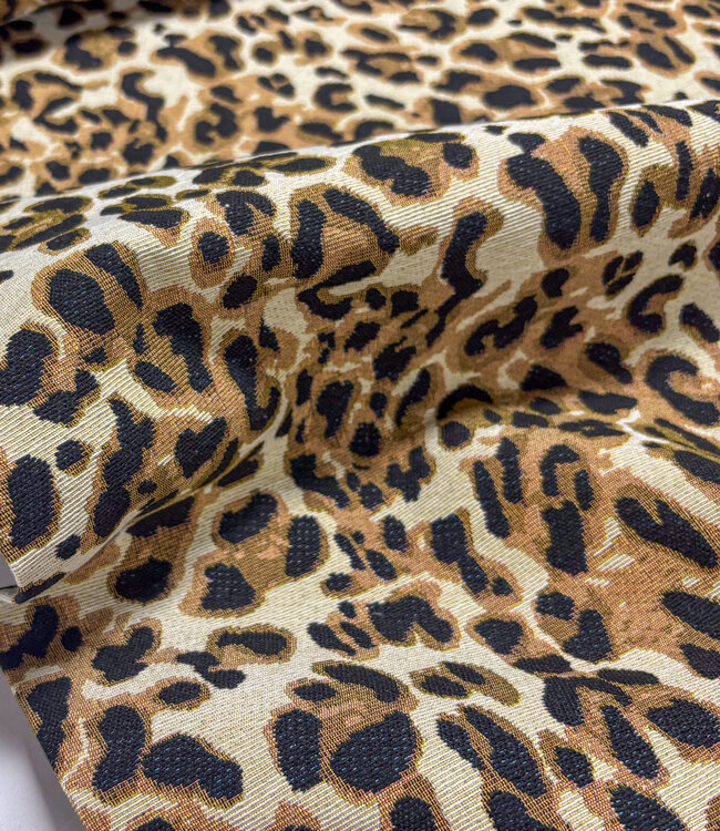 leopard -  gobelin - mooie stevige jacquard