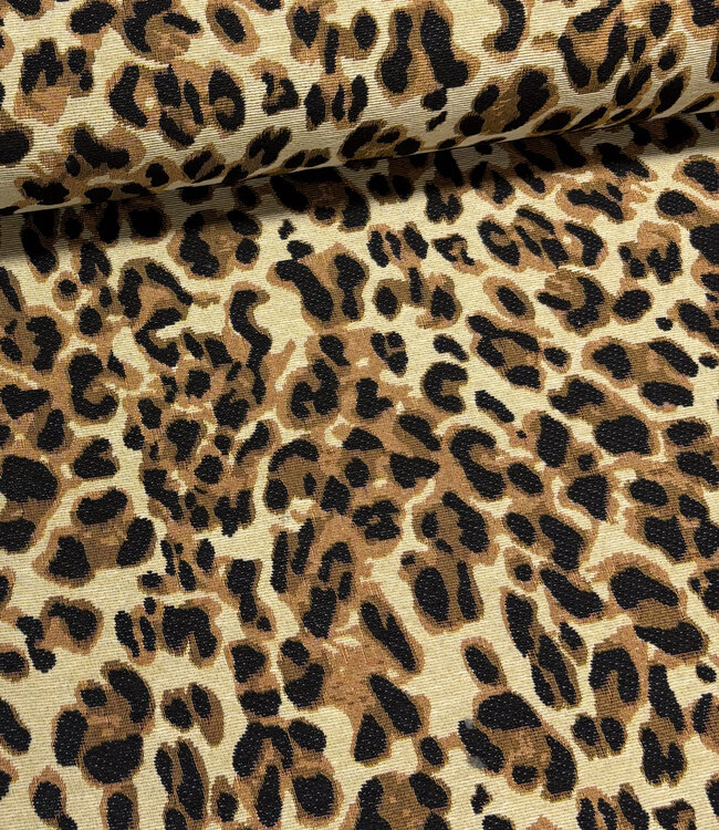 leopard -  gobelin - mooie stevige jacquard