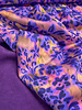 Poppy fabrics purple floral splendor - satin cotton