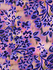 Poppy fabrics purple floral splendor - satin cotton