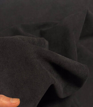 A la Ville zwart - prachtige velours met  twill binding