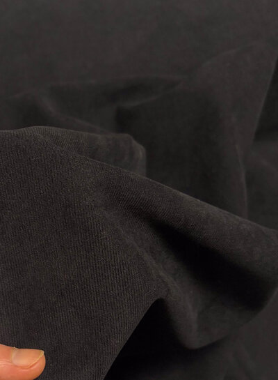 A la Ville zwart - prachtige velours met  twill binding