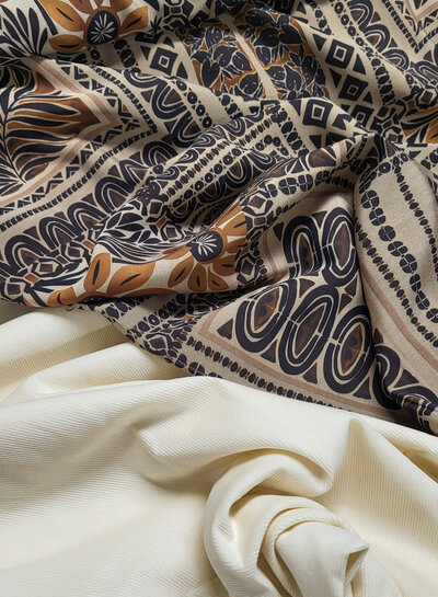 creme  - needle ribfluweel - fijne corduroy