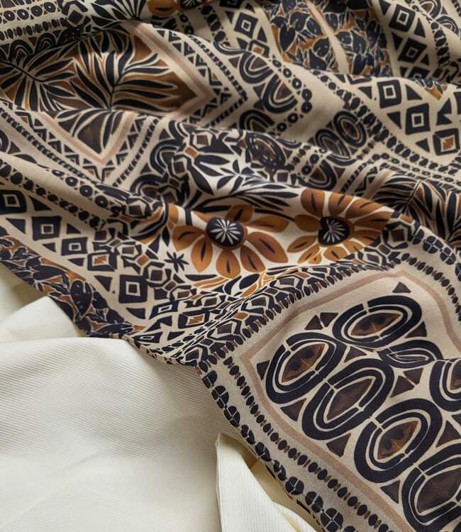 creme  - needle ribfluweel - fijne corduroy