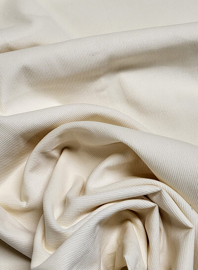 creme  - needle ribfluweel - fijne corduroy