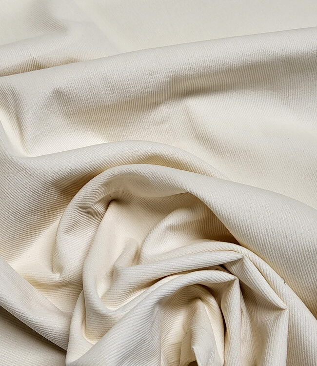 creme  - needle ribfluweel - fijne corduroy
