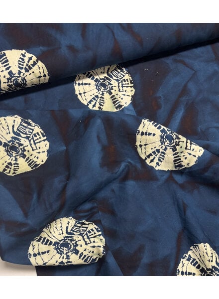 Madeline Chakra Moon Indigo - prachtige batik katoen