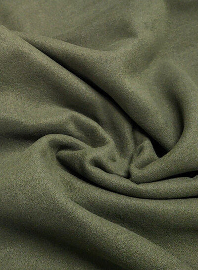 Madeline khaki - soft coat fabric - mid-season