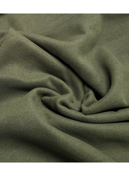 Madeline khaki - soft coat fabric - mid-season