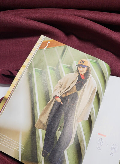 bordeaux - coat fabric - beautiful stylish quality -