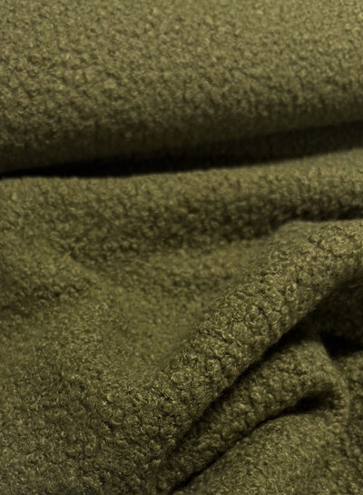 khaki boucle fleece
