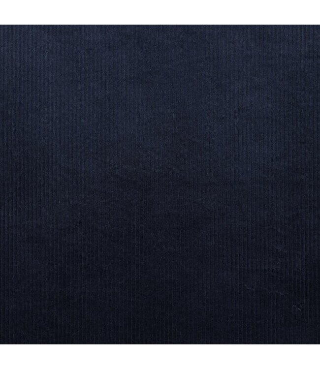 marineblauw  - washed corduroy met stretch  - ribfluweel