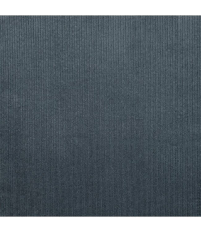 vergrijsd blauw - washed corduroy met stretch - ribfluweel