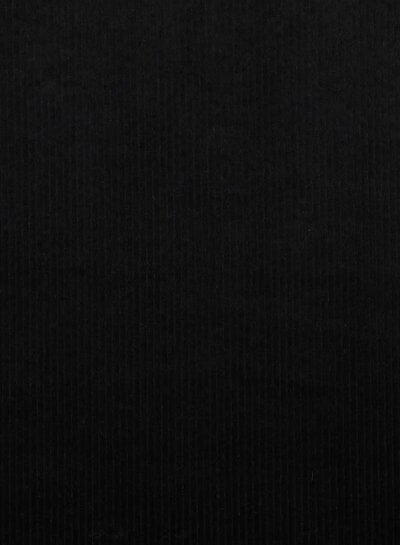 black - washed corduroy with stretch - ribbed velvet