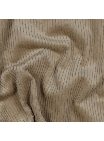 zand - washed corduroy met stretch - ribfluweel