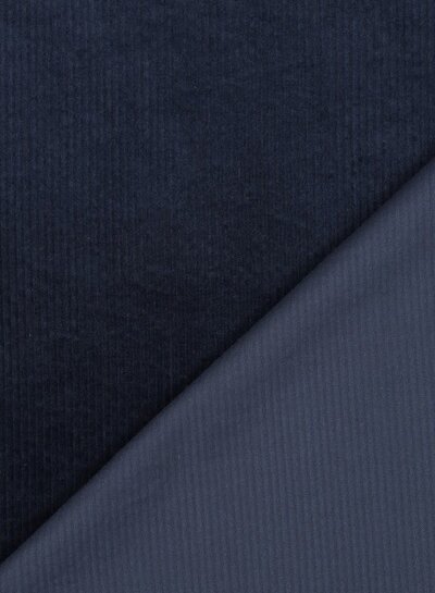 navy blue - washed corduroy with stretch - corduroy