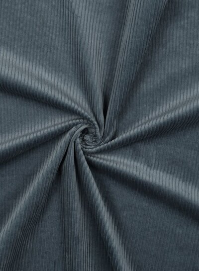 grayish blue - washed corduroy with stretch - ribbed velvet