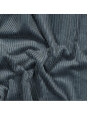 grayish blue - washed corduroy with stretch - ribbed velvet