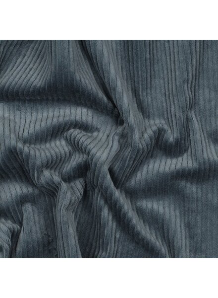grayish blue - washed corduroy with stretch - ribbed velvet