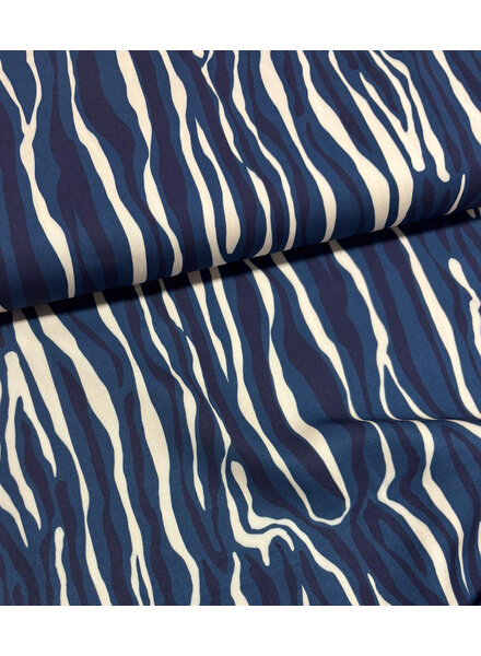 Psychedelic blue - Viscose twill
