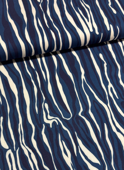 Psychedelic blue - Viscose twill