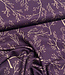 aubergine twigs  - viscose twill