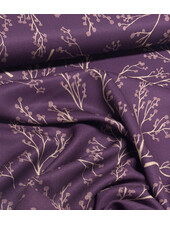 Eggplant twigs - Viscose twill