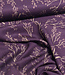 aubergine twigs  - viscose twill