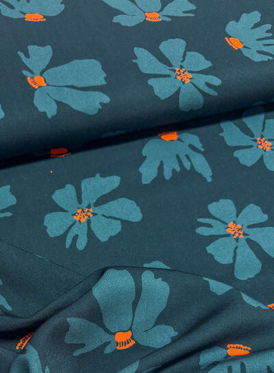 Firefly flower - Viscose twill