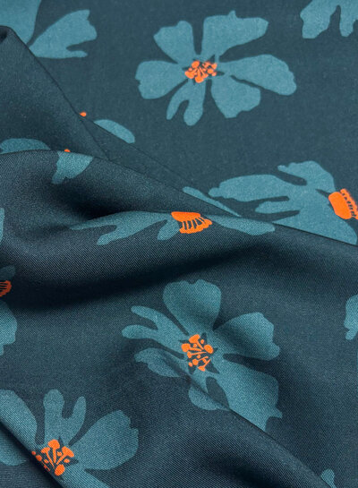 firefly flower - viscose twill