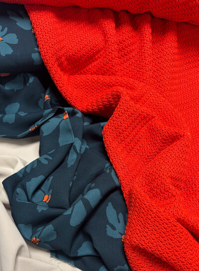 firefly flower - viscose twill