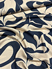 abstract blue and cloudy white - viscose twill