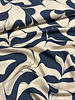 abstract blue and cloudy white - viscose twill