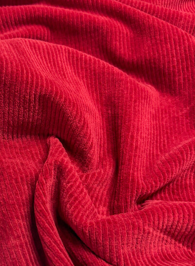 Swafing dark red stretch corduroy