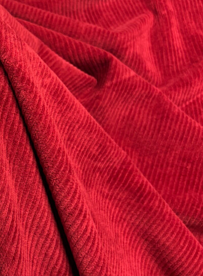 Swafing dark red stretch corduroy