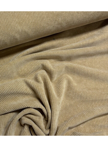 Swafing zand  - rekbare corduroy