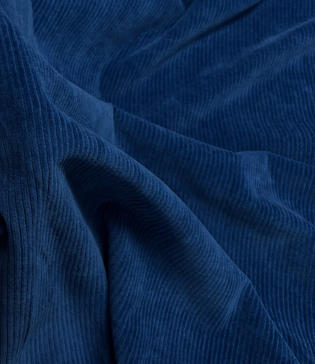 Swafing indigo kobalt  - rekbare corduroy