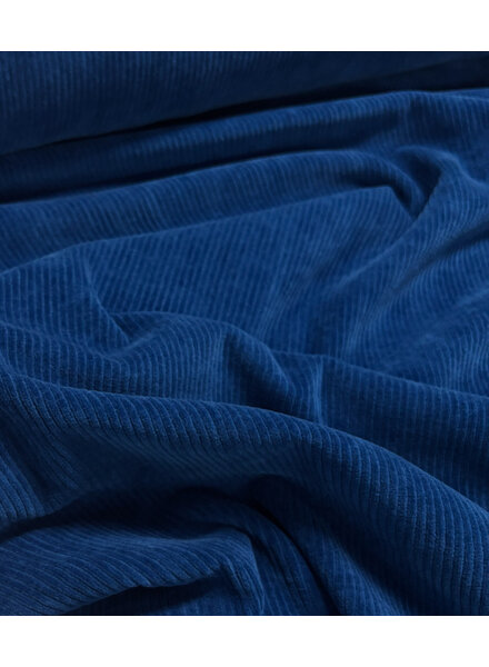 Swafing indigo kobalt  - rekbare corduroy