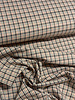 checks pink and brown - beautiful woven trouser fabric