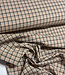checks pink and brown - prachtige geweven broekenstof