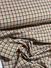 checks pink and brown - beautiful woven trouser fabric