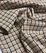 checks pink and brown - prachtige geweven broekenstof
