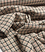 checks pink and brown - prachtige geweven broekenstof