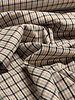 checks pink and brown - prachtige geweven broekenstof