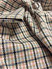 checks pink and brown - beautiful woven trouser fabric